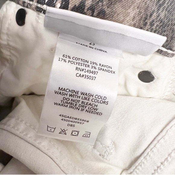 Joe’s Jeans NEW Gray Snakeskin Pattern Jeans Icon Mid Rise Skinny Ankle Size 25 - Picture 11 of 13